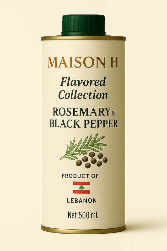 Maison H – Rosemary & Black Pepper Infused Olive Oil (500ml)