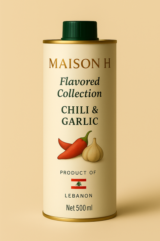 Maison H – Chili & Garlic Infused Olive Oil (500ml)